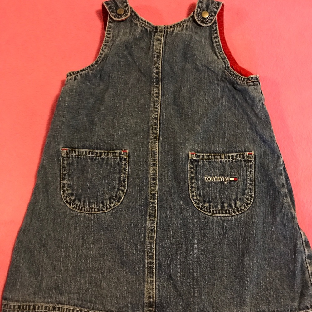 Toddler girls Tommy Hilfiger blue jean jumper